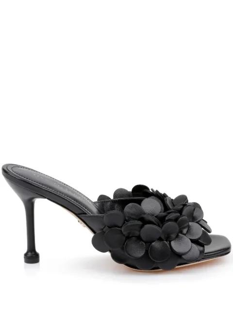 London 3D-appliqué leather sandals by DEE OCLEPPO