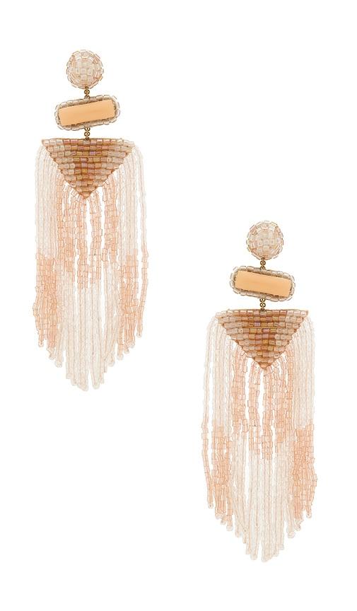 Deepa Gurnani Jody Earrings in Pink by DEEPA GURNANI