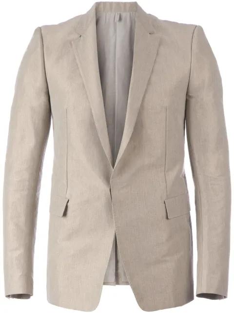 concealed button fastening classic blazer by DEEPTI