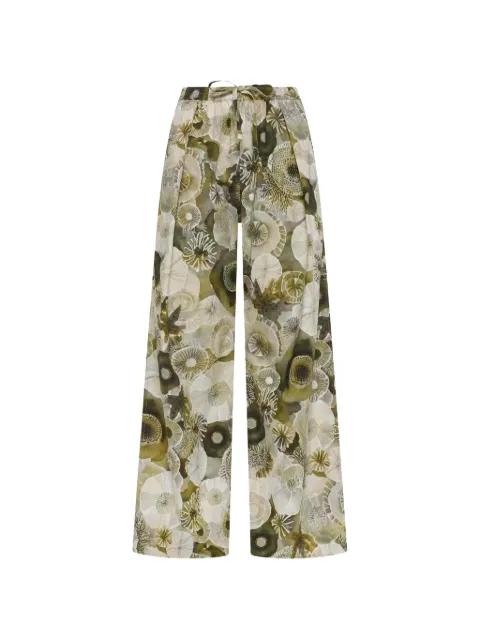 floral-print trousers by DEHA