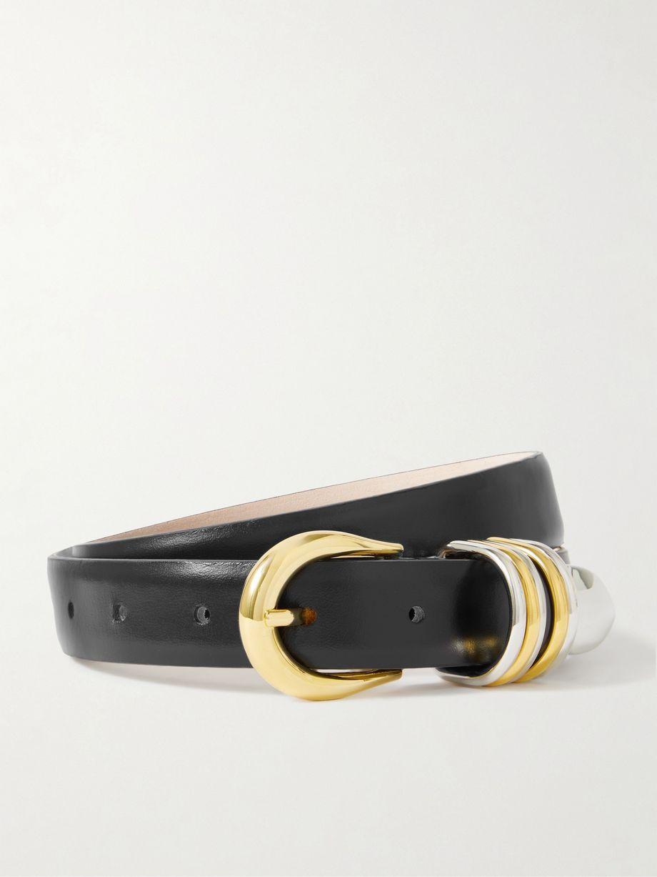 Hollyhock embellished leather belt by DEHANCHE