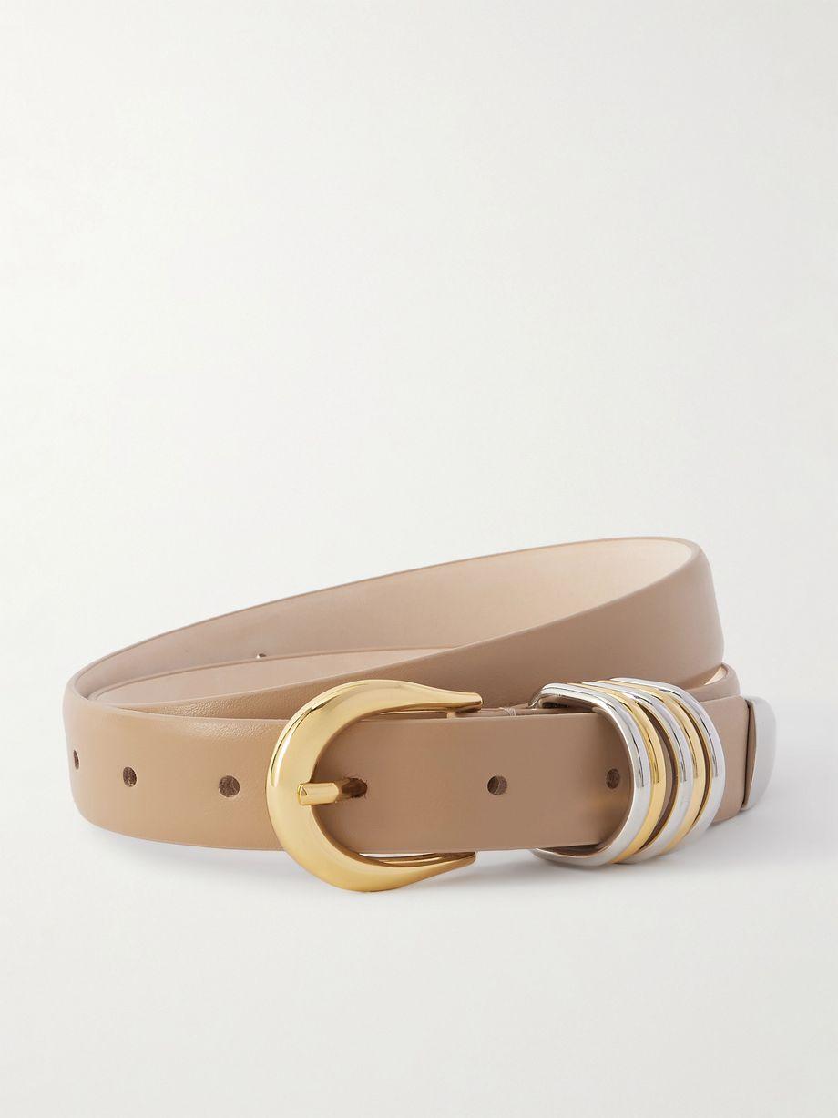 Hollyhock leather belt by DEHANCHE