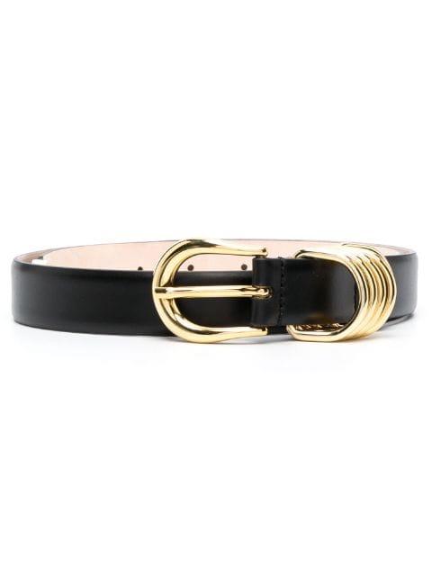 Hollyhock leather belt by DEHANCHE