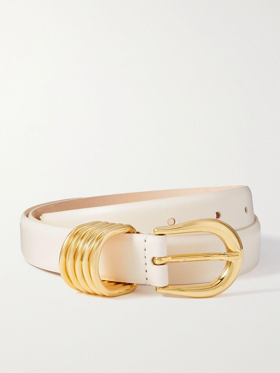 Hollyhock leather belt by DEHANCHE
