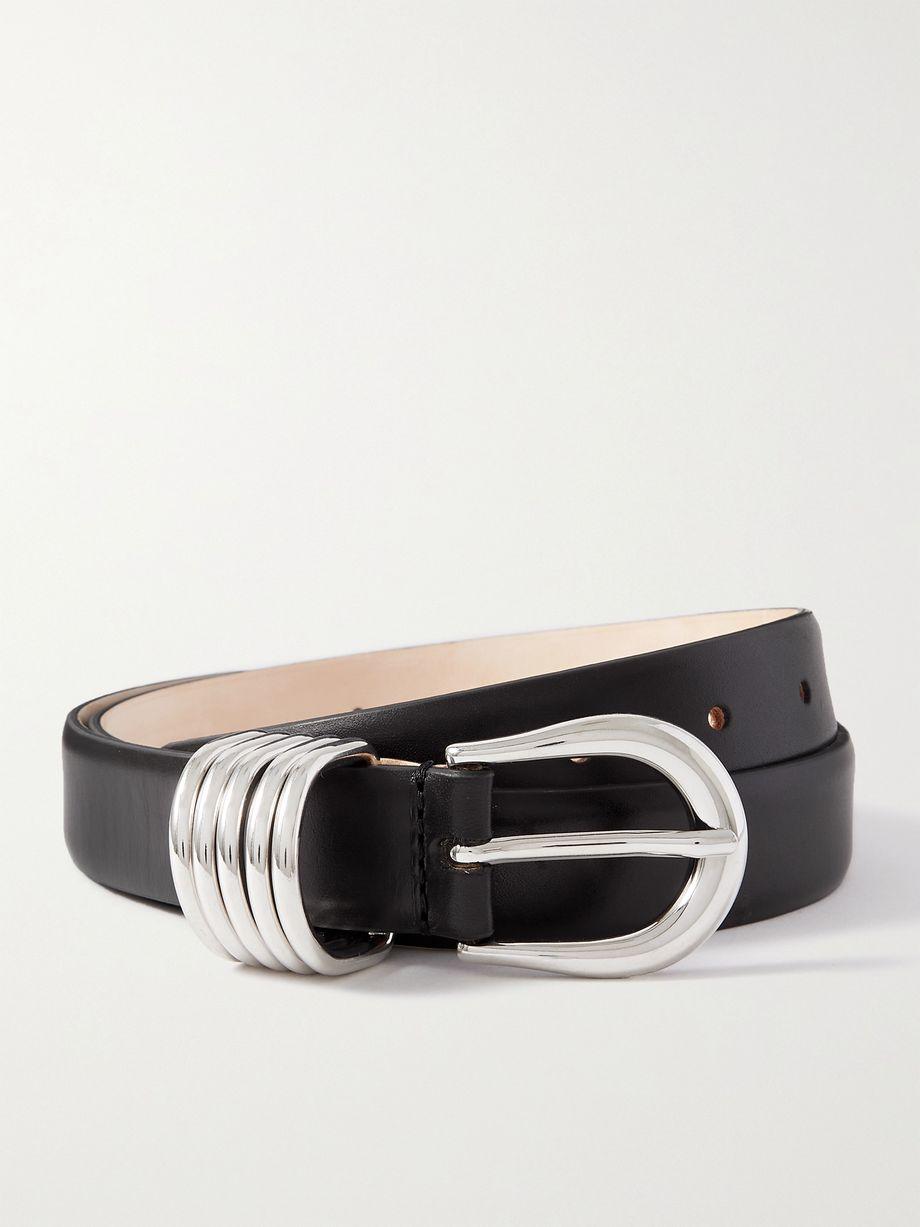 Hollyhock leather belt by DEHANCHE