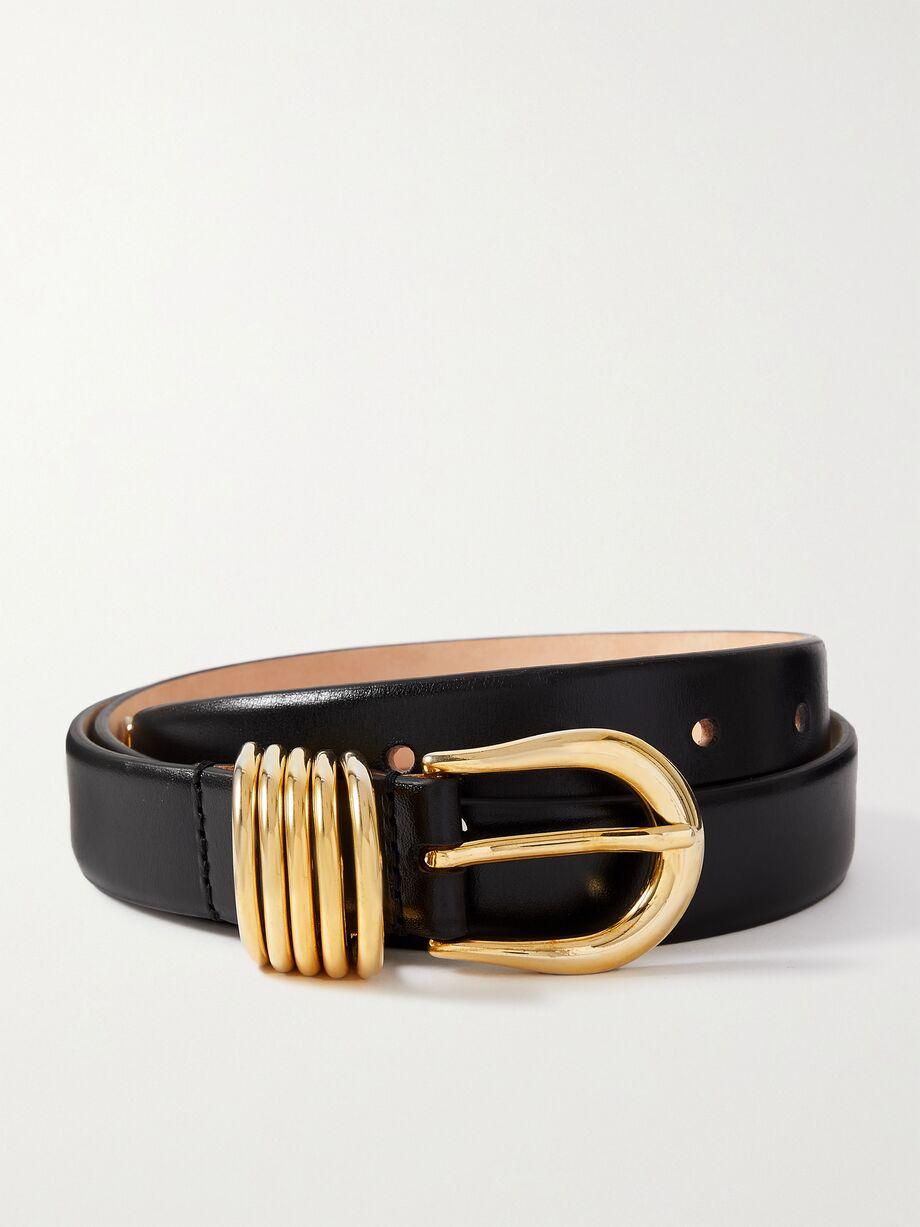 Hollyhock leather belt by DEHANCHE