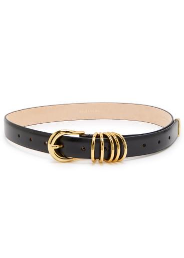 Hollyhock leather belt by DEHANCHE
