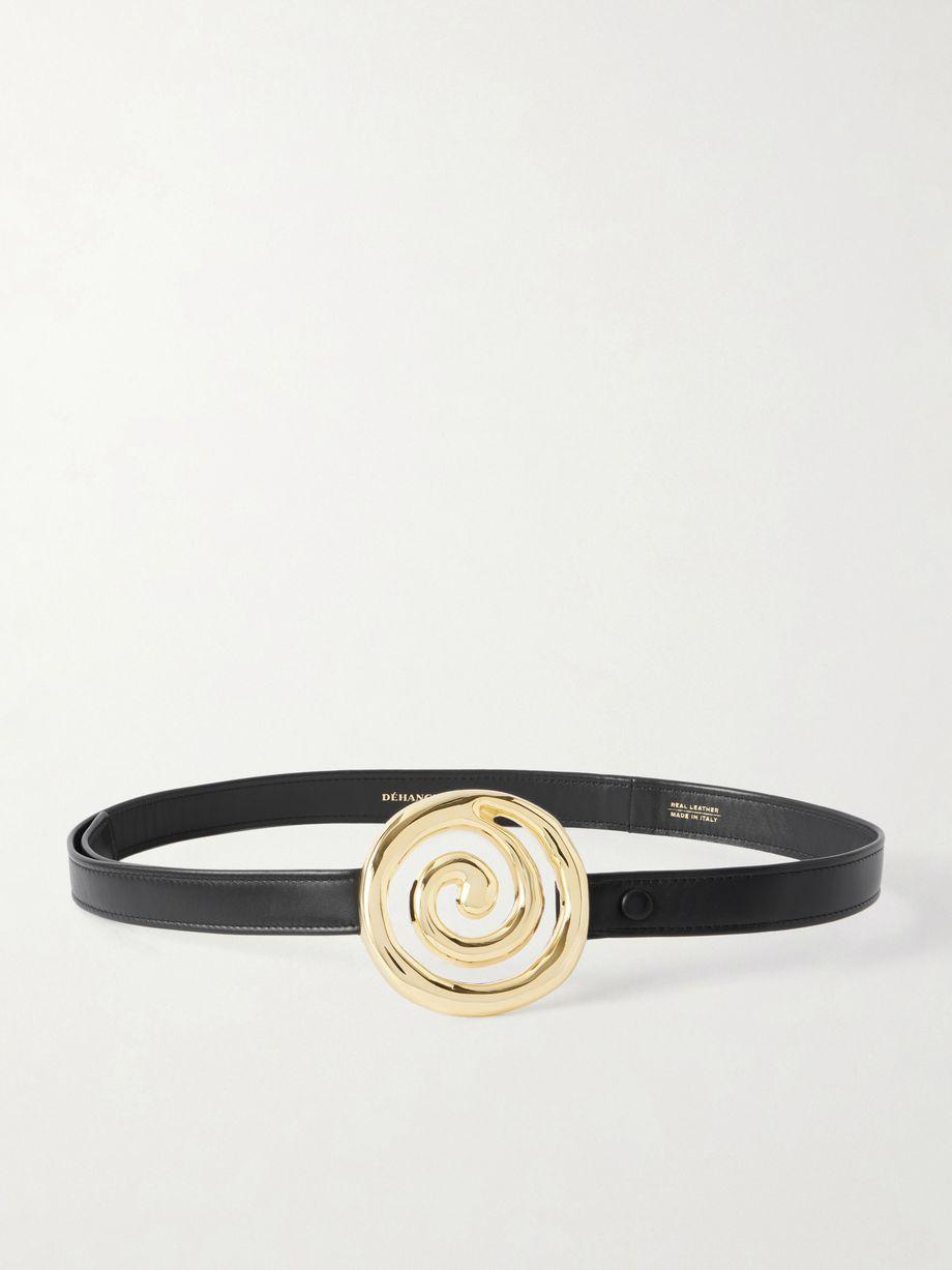Koru embellished leather belt by DEHANCHE
