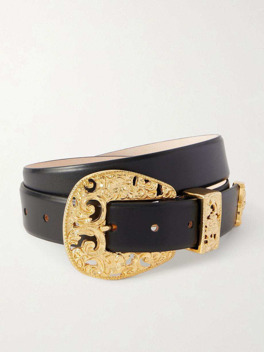 Leather waist belt by DEHANCHE