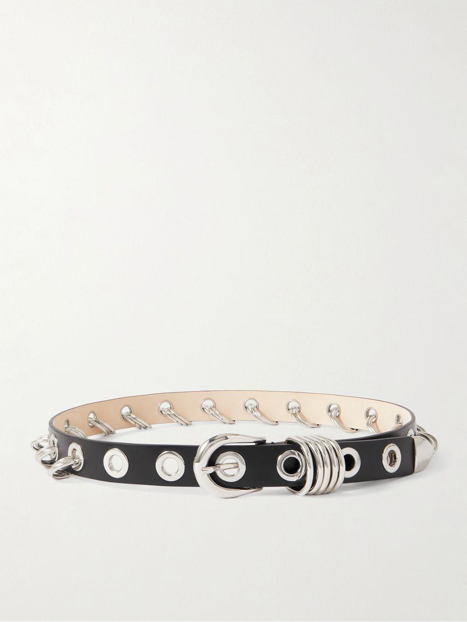 Revenge embellished leather belt by DEHANCHE
