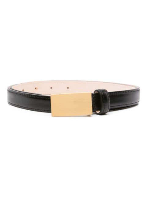 Signet leather belt by DEHANCHE