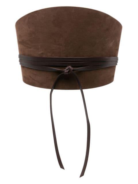Undone Corset suede belt by DEHANCHE