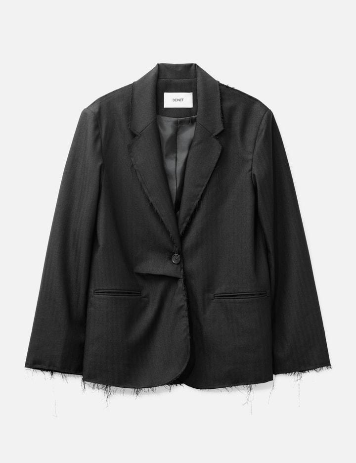 DEINET Rough Cut Detail Blazer by DEINET
