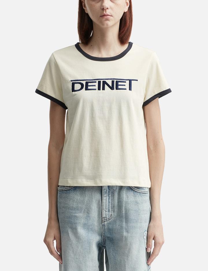 Line Logo Ringer T-shirt by DEINET