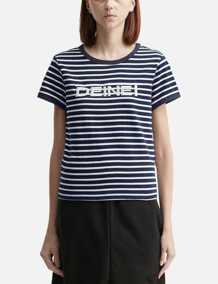 Line Logo Ringer T-shirt by DEINET