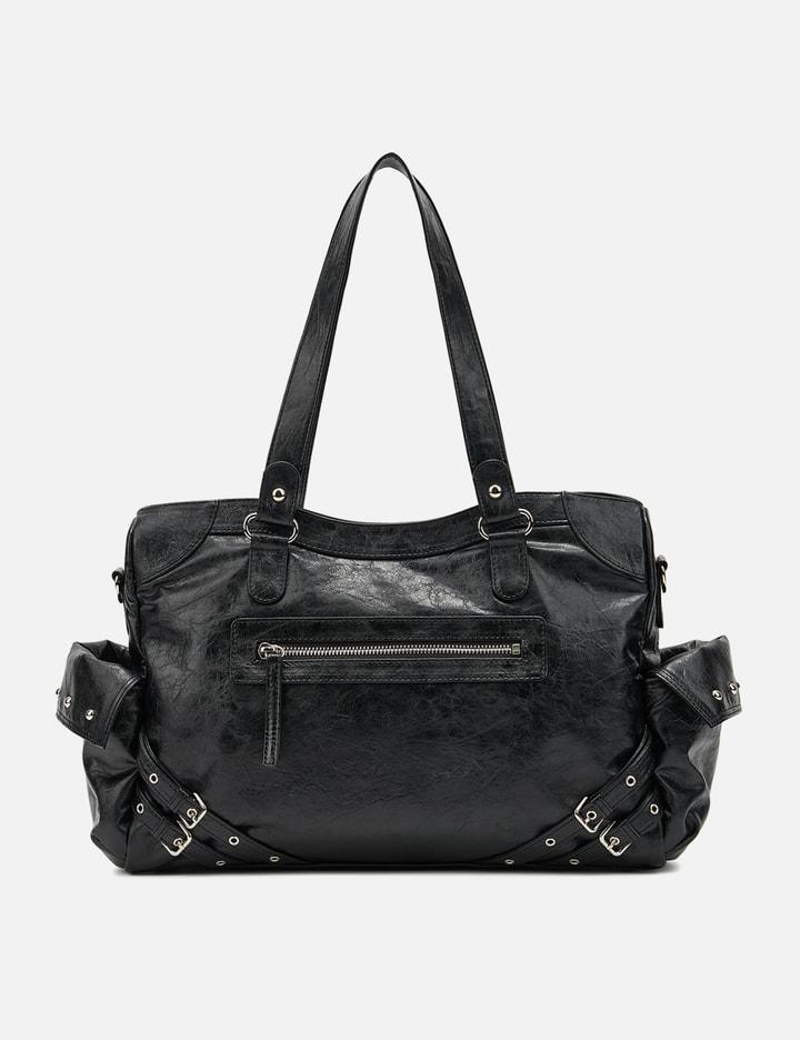 Stud Pocket Big Bag In Black by DEINET