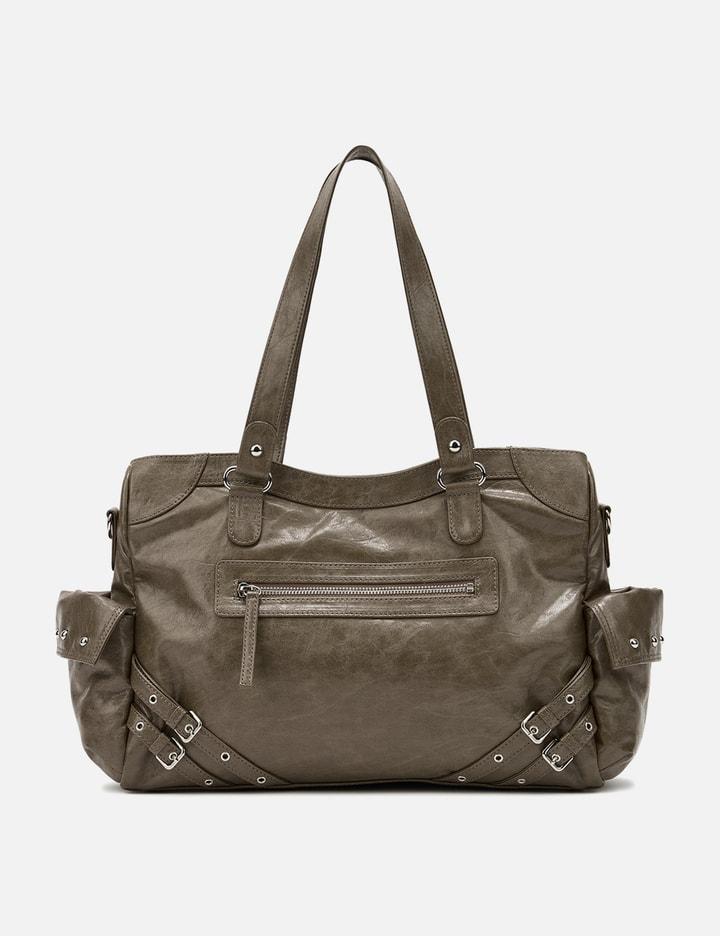Stud Pocket Big Bag In Khaki by DEINET