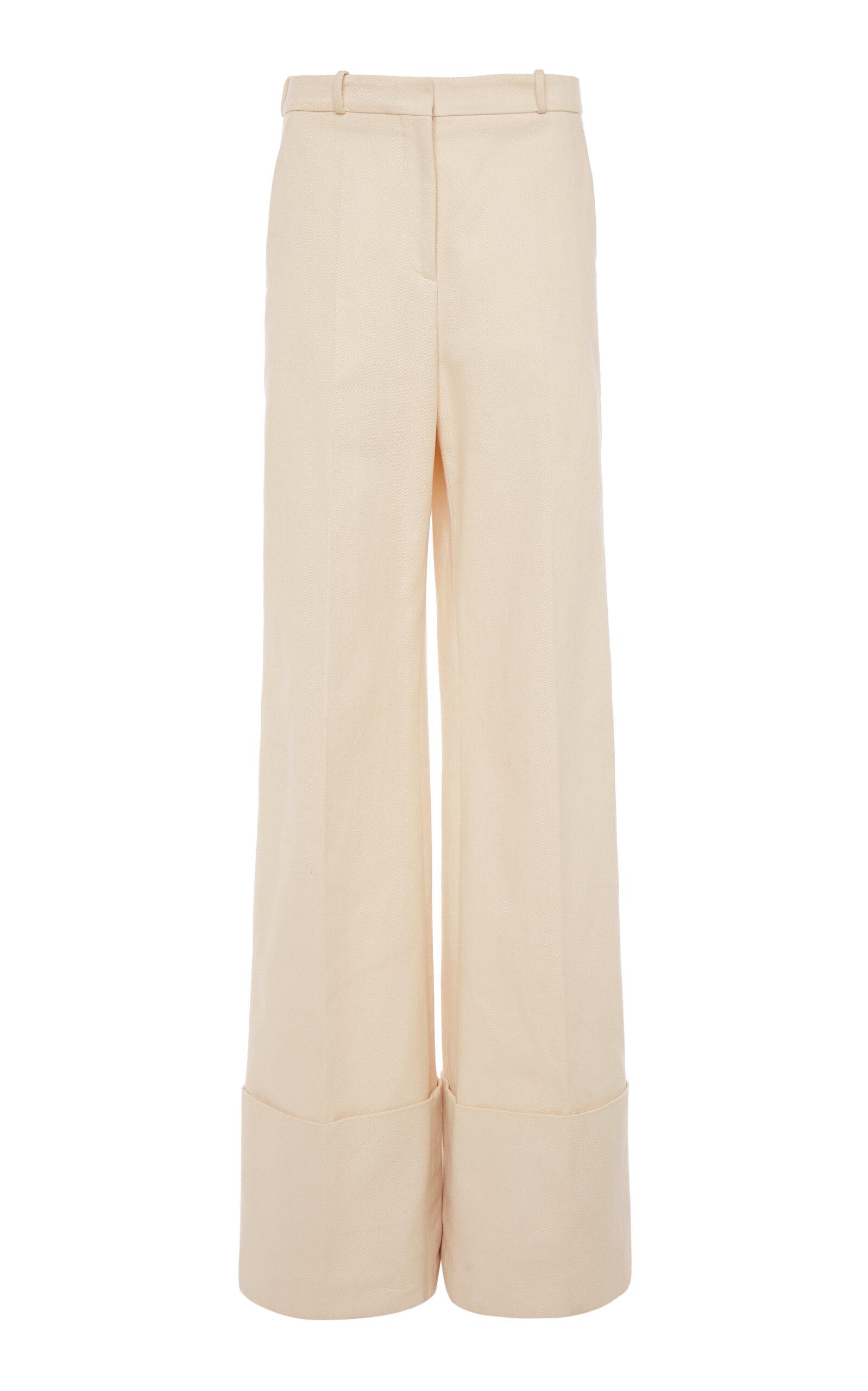 Del Core Cotton Wide-Leg Trousers - Moda Operandi by DEL CORE