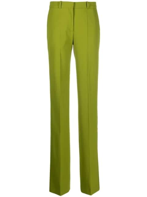 pressed-crease straight-leg trousers by DEL CORE