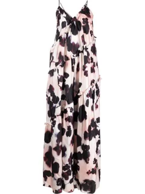 ruffle-detail jumpsuit by DEL CORE