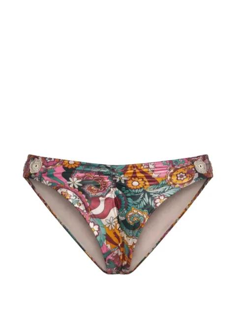 Kaay floral-print bikini bottoms by DEL MAAR