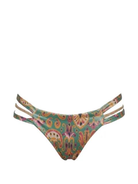 Koari patterned bikini bottoms by DEL MAAR