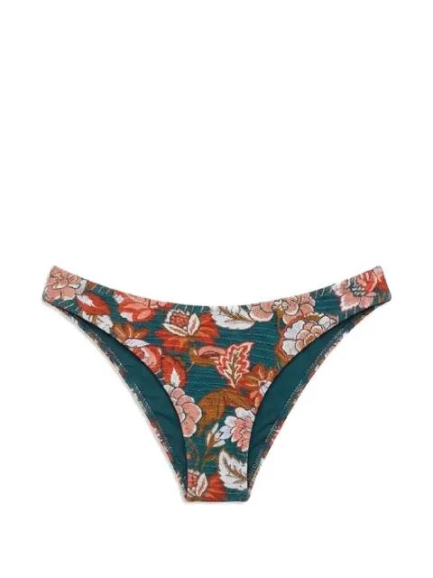 Mullu floral-print bikini bottoms by DEL MAAR