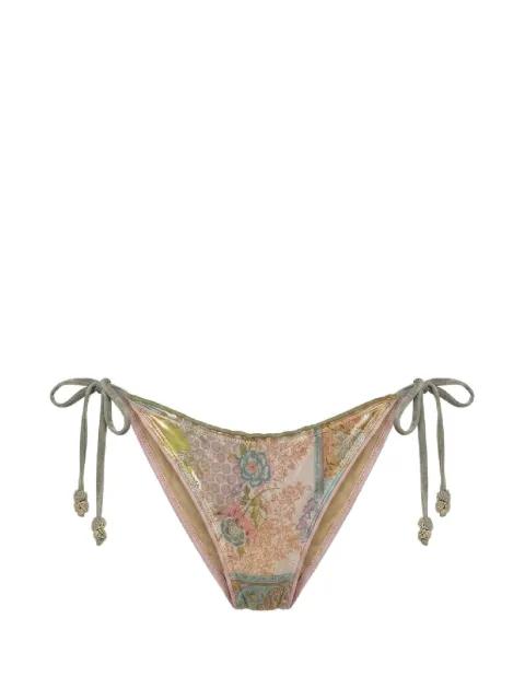 Nahual floral-print bikini bottoms by DEL MAAR