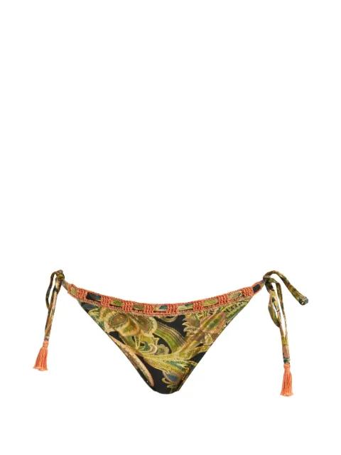 crochet-detail bikini bottom by DEL MAAR