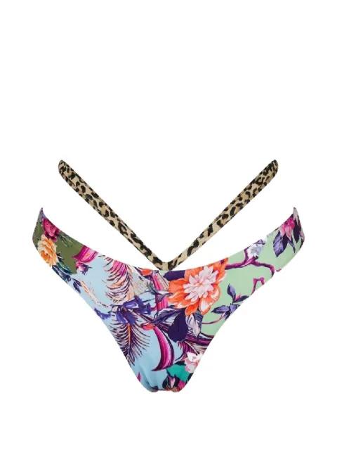 floral-print bikini bottoms by DEL MAAR