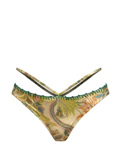 paisley bikini bottom by DEL MAAR