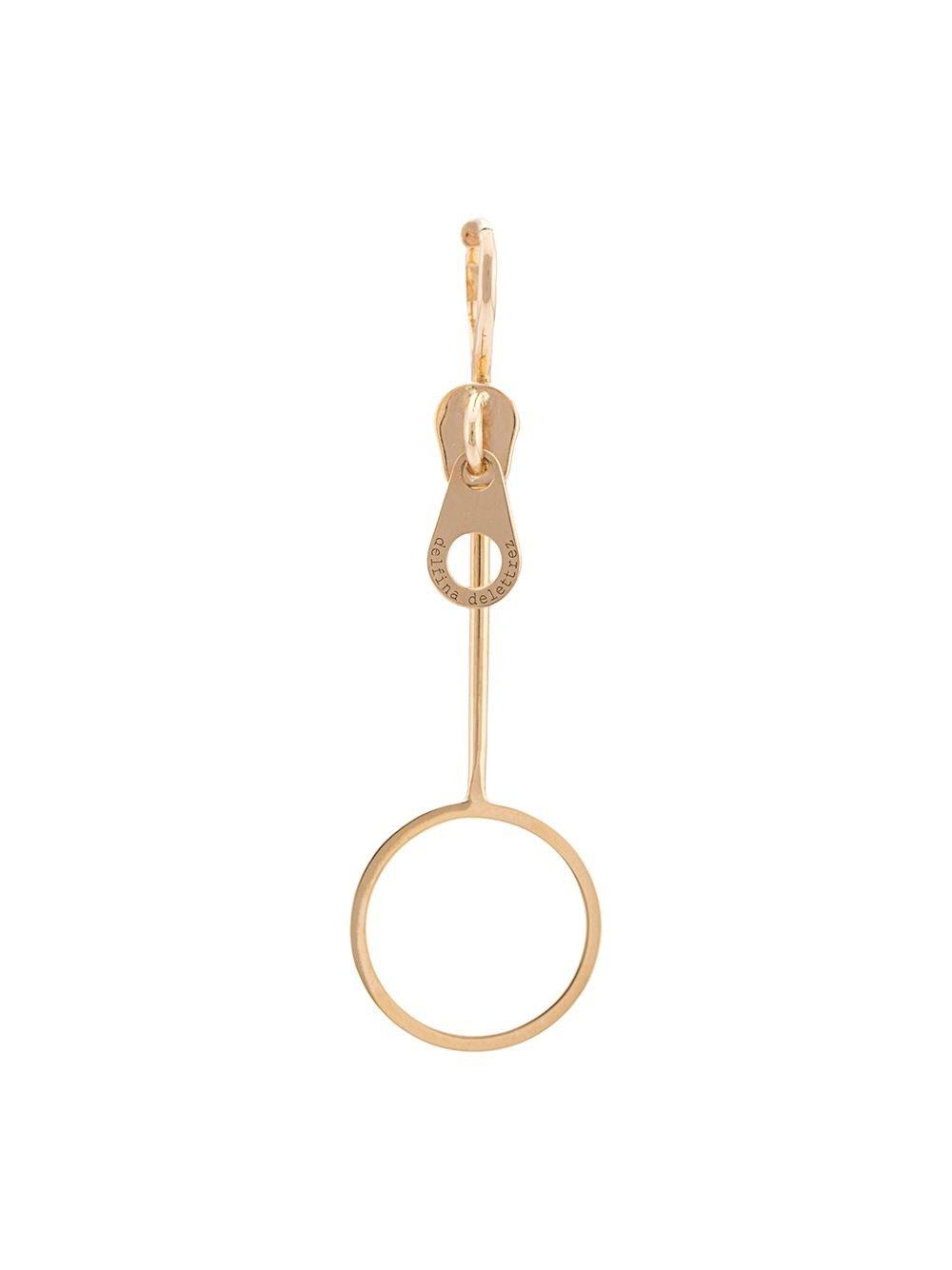 Zip Earring by DELFINA DELETTREZ