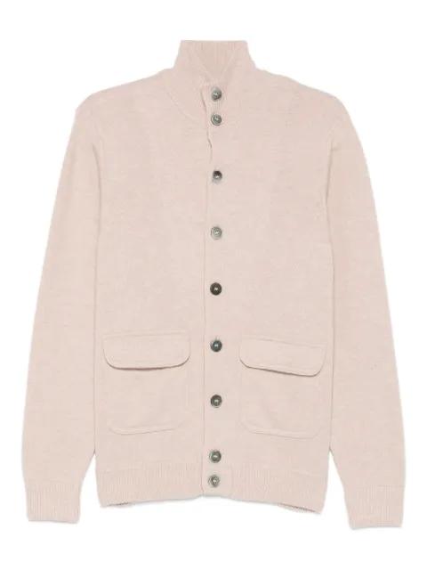 flap-pocket buttoned cardigan by DELLA CIANA