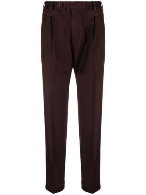 Mario mid-rise trousers by DELL'OGLIO