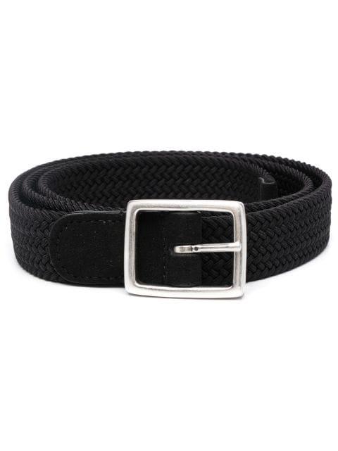 Mastic elasticated suede belt by DELL'OGLIO