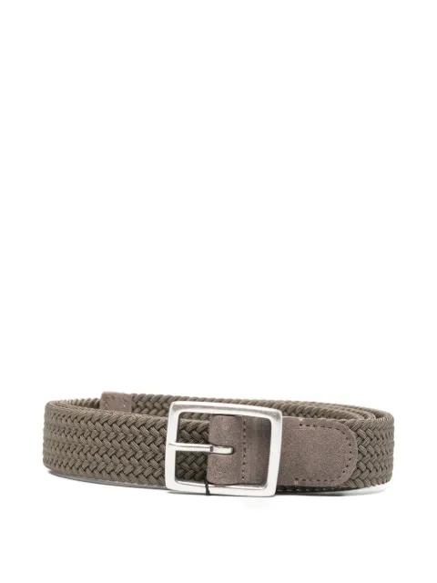 buckle woven belt by DELL'OGLIO