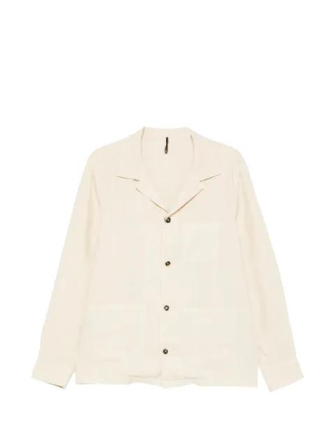 button linen shirt by DELL'OGLIO