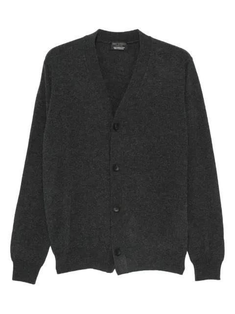 buttoned V-neck cardigan by DELL'OGLIO