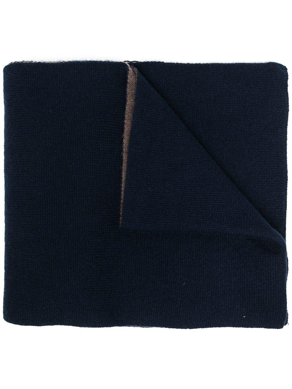 cashmere two-tone scarf by DELL'OGLIO