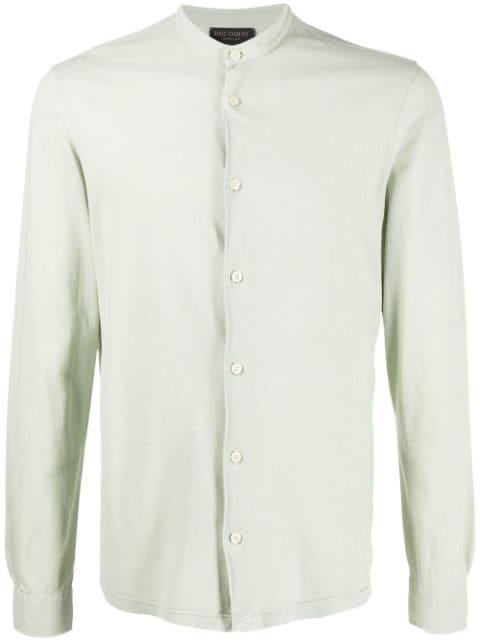collarless cotton shirt by DELL'OGLIO