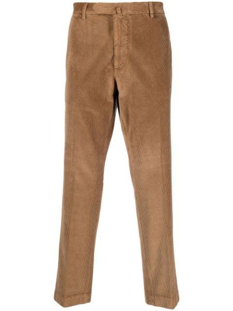 corduroy straight-leg trousers by DELL'OGLIO
