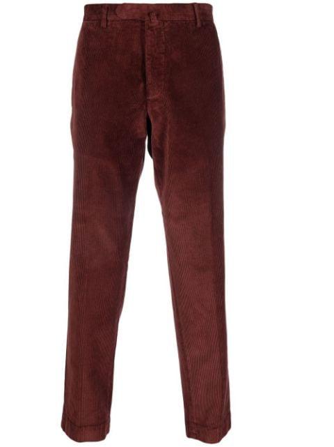 corduroy straight-leg trousers by DELL'OGLIO