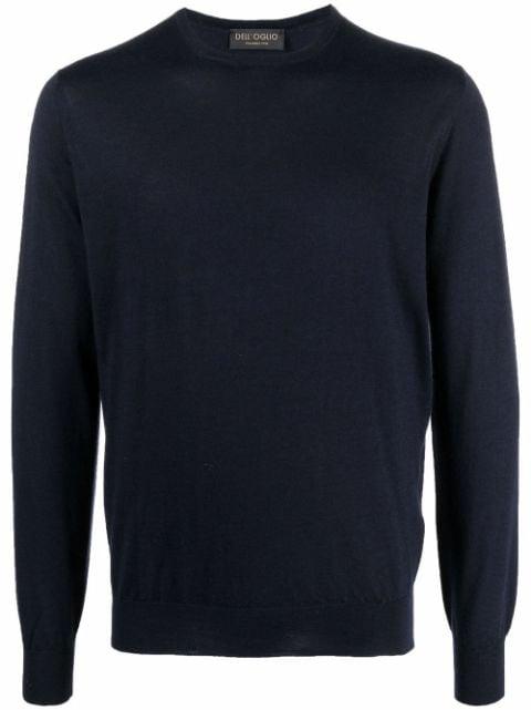 crew neck jumper by DELL'OGLIO