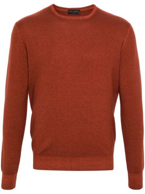 crew-neck merino-wool jumper by DELL'OGLIO