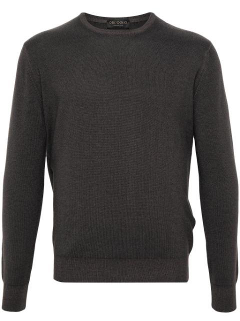 crew-neck merino-wool jumper by DELL'OGLIO