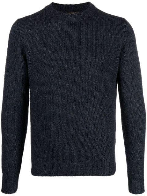 crew-neck yak-blend jumper by DELL'OGLIO