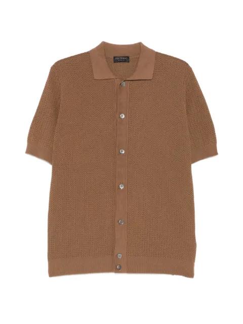 crochet-knit shirt by DELL'OGLIO