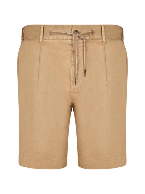 drawstring pleated shorts by DELL'OGLIO