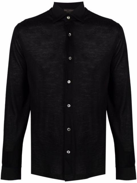 fine-knit long-sleeve shirt by DELL'OGLIO