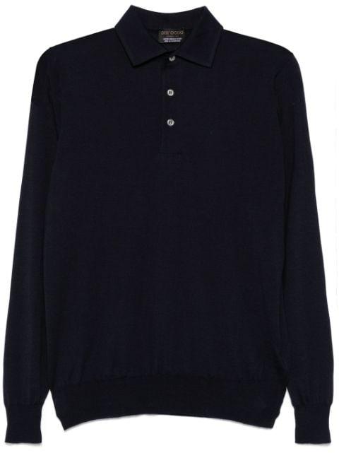 fine-knit polo knit by DELL'OGLIO